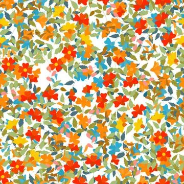 Floral tile Stock Illustration