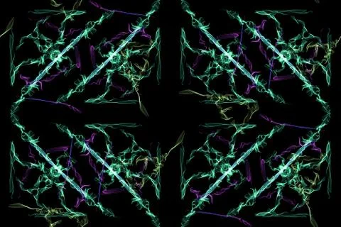 Floral tile pattern. Abstract seamless background. Stock Illustration