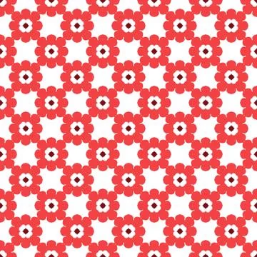 Floral Tiles Seamless Vector Pattern.flower Geometric texture pattern backgro 스톡 일러스트