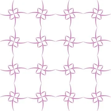 Floral Trellis Seamless Pattern Stock Illustration