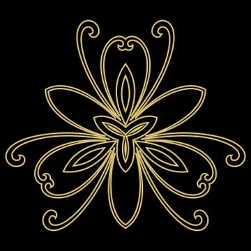 Floral Vector Abstract Pattern Stock Illustration