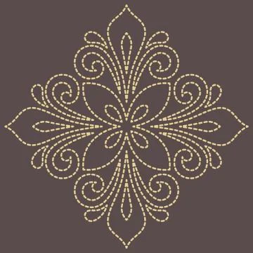 Floral Vector Abstract Pattern Stock Illustration