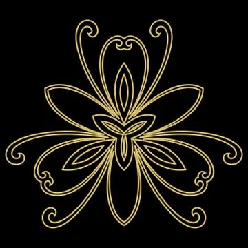 Floral Vector Abstract Pattern Illustrazione stock