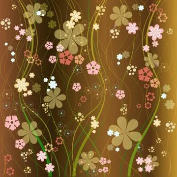 Floral vector background eight Stock Illustration