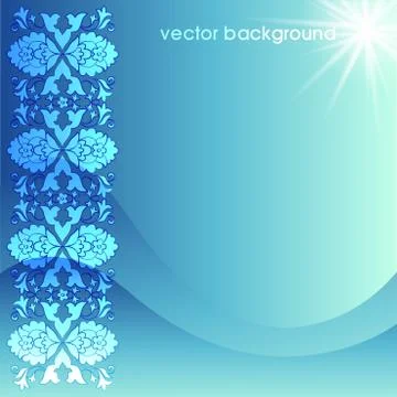 Floral vector background five Stock Illustration