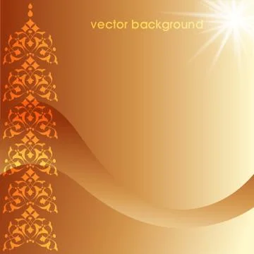Floral vector background four Stock Illustration