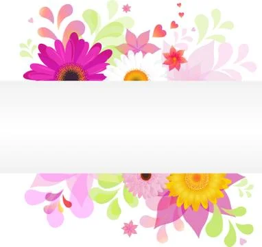 Floral vector background Stock Illustration