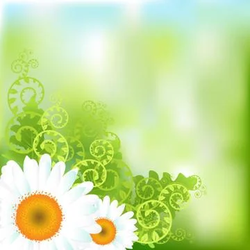 Floral vector background Stock Illustration