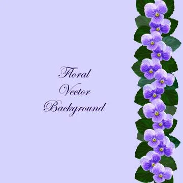 Floral vector background Stock Illustration