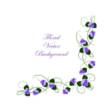 Floral vector background Stock Illustration