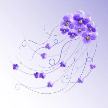 Floral vector background Illustrazione stock