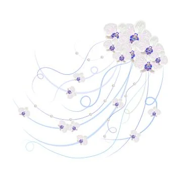 Floral vector background Stock Illustration