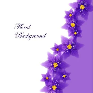 Floral vector background Stock Illustration