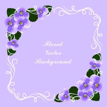 Floral vector background Stock Illustration