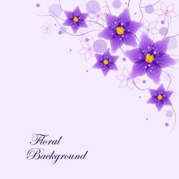 Floral vector background Stock Illustration