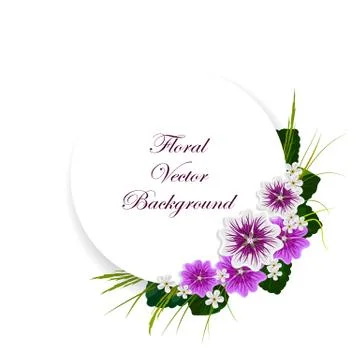 Floral vector background Stock Illustration