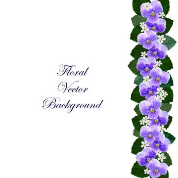 Floral vector background Stock Illustration