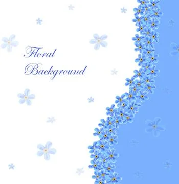 Floral vector background Stock Illustration