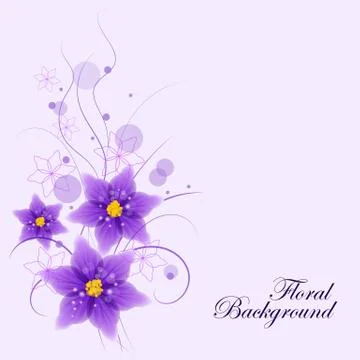 Floral vector background Stock Illustration