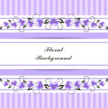 Floral vector background Stock Illustration