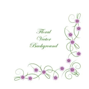 Floral vector background Stock Illustration