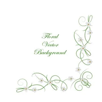 Floral vector background Illustrazione stock