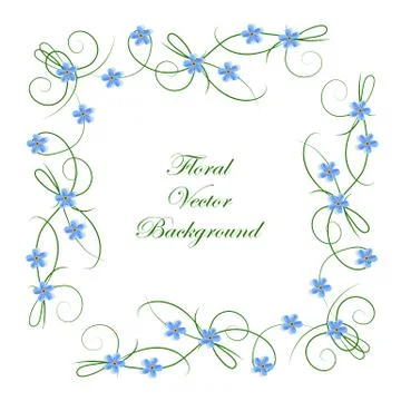 Floral vector background Stock Illustration