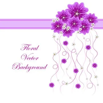 Floral vector background Stock Illustration