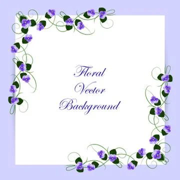 Floral vector background Stock Illustration