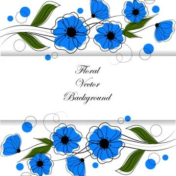 Floral vector background Stock Illustration