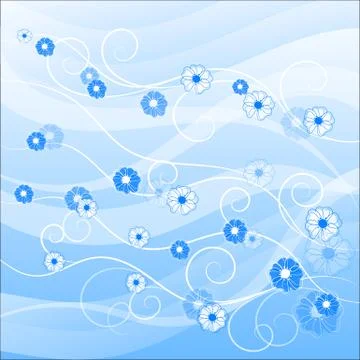 Floral vector background Stock Illustration