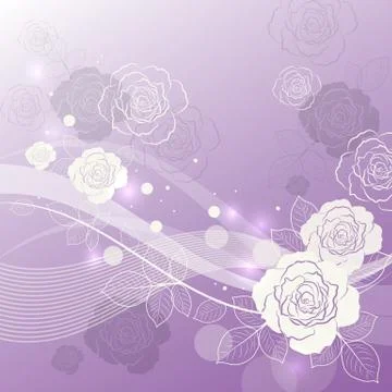 Floral vector background Stock Illustration