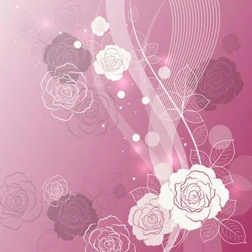 Floral vector background Stock Illustration