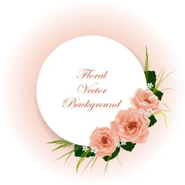 Floral vector background Stock Illustration