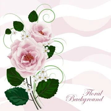 Floral vector background Stock Illustration