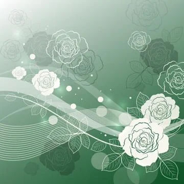 Floral vector background Stock Illustration