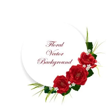 Floral vector background Stock Illustration