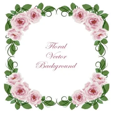 Floral vector background Stock Illustration