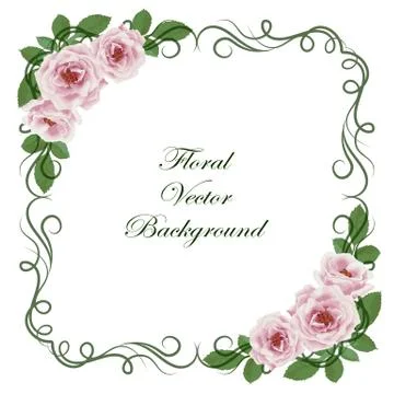 Floral vector background Stock Illustration