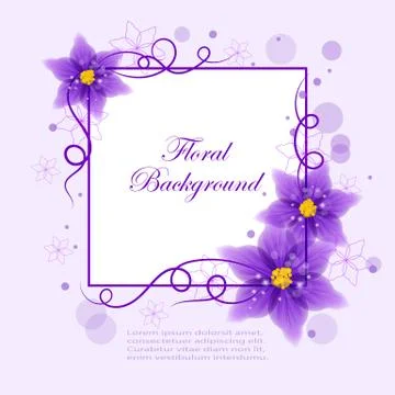 Floral vector background Stock Illustration