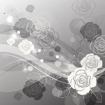 Floral vector background Stock Illustration