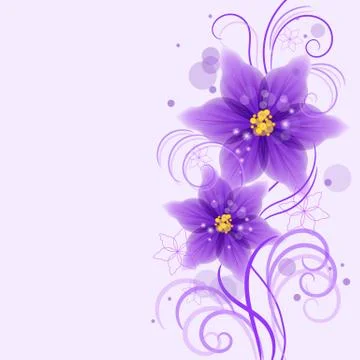 Floral vector background Stock Illustration