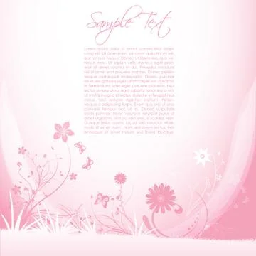 Floral vector background Stock Illustration