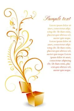 Floral vector background Illustrazione stock