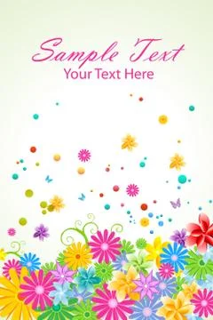 Floral vector background Stock Illustration