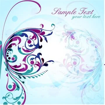 Floral vector background Stock Illustration