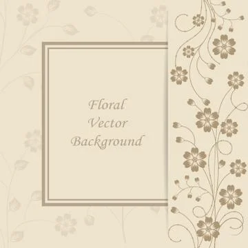 Floral vector background Stock Illustration