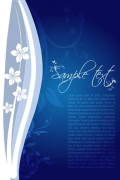 Floral vector background Illustrazione stock