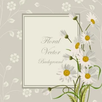 Floral vector background Stock Illustration