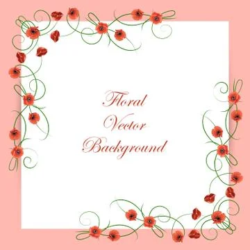 Floral vector background Stock Illustration